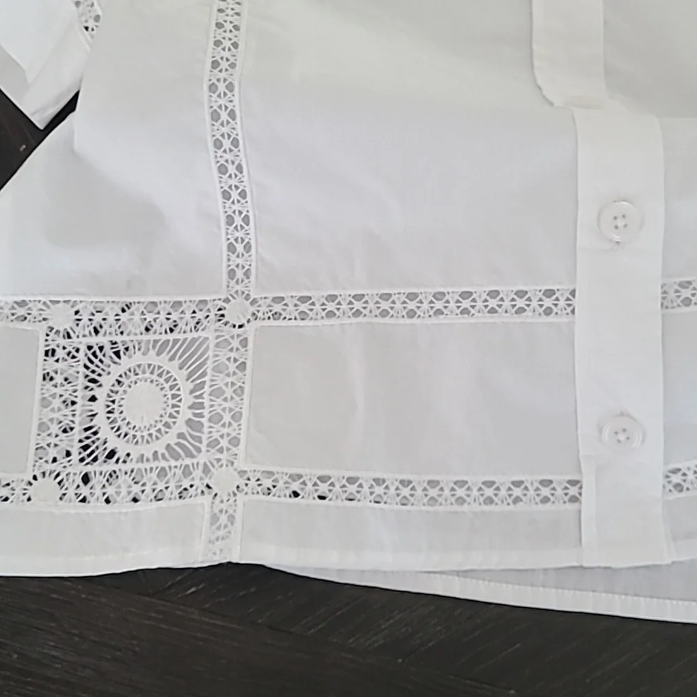 NWT J. Crew Gamine eyelet-trim shirt